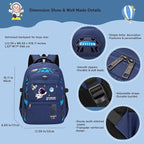 MITOWERMI Astronaut Backpack for Boys School Bags Space Kids Backpack for - Image 2