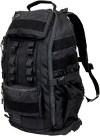 SERIOUS STEEL FITNESS Tactical Backpack and Gym Bag 1000D Nylon Black by SeriousSteelFitness