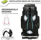 King'sGuard 70L Camping Hiking Backpack Tactical Backpack Military Molle - Image 5