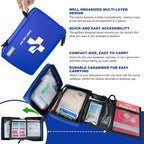 300 PCS First Aid Kit for Home, Businesses, Sports & Outdoor, Premium - Image 2