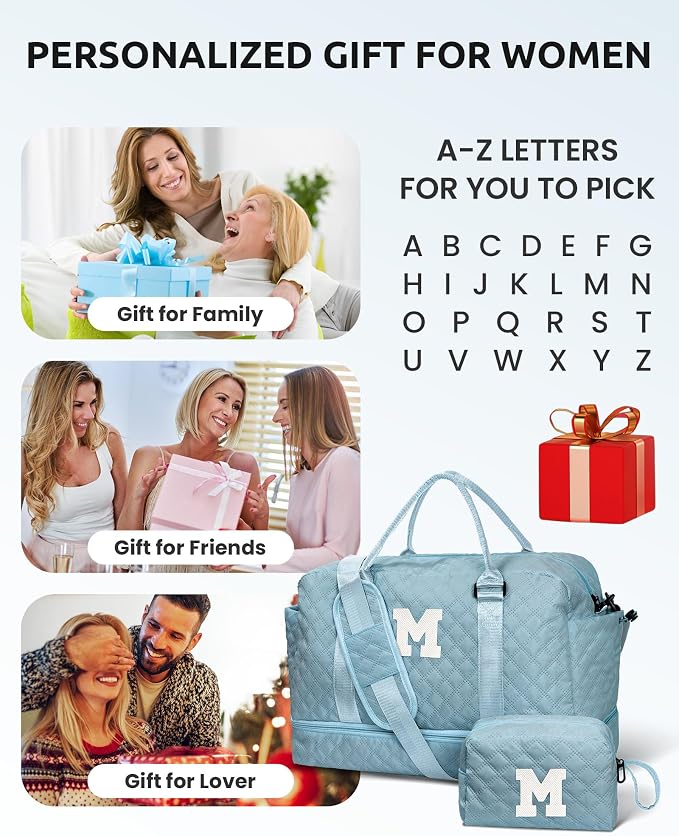 Gifts for Teen Girls-Initial Duffle Bag - Image 2
