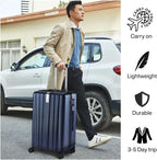 Hanke 20 Inch Carry On Luggage 22x14x9 Airline Approved Lightweight PC Hard - Image 6
