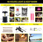 Survival Kit, Gifts for Men Outdoor Adventure Camping Hiking Hunting - Image 4