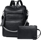 Shrrie Vegan Leather Laptop Backpack by Shrrie