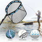 PLUSINNO Floating Fishing Net for Steelhead, Trout Fishing, Rubber Coated - Image 6