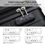 Hanke 29 Inch Expandable Checked Luggage Lightweight PC Hard Shell Luggage - Image 6