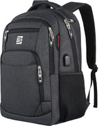 17 Inch Laptop Backpack, Business Anti Theft Slim Durable Laptops Backpack by Volher
