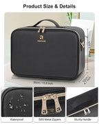 Relavel Makeup Train Case With LED Mirror, Professional Travel Cosmetic Bag - Image 4
