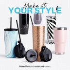 NORDAY | Tumbler with Lid - 30oz - Aqua Insulated Tumbler - Stainless Steel - Image 7