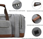 Litvyak Duffle Bag for Travel, Large 60L Canvas Travel Duffel Bags Overnight - Image 5