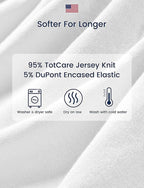 TotAha Premium Soft Pack n Play Sheets, Super Stretchy Jersey Knit Mini Crib - Image 5
