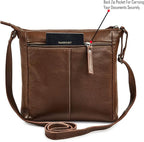 Small Soft Genuine Leather Crossbody Purse Women’s Sling Crossover Shoulder - Image 4
