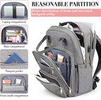 Travel Backpack for Women, 15.6 Inch Work Laptop Backpack, Water Resistant - Image 2