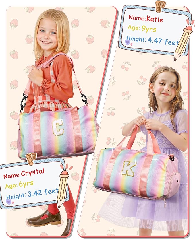 Gifts for 3 4 5 6 7 8 9 10 Year Old Girls-Girl Gym Bag - Image 6