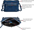 Wise Owl Accessories Small Soft Pebbled Real Leather Crossbody Handbags Purses - Image 4