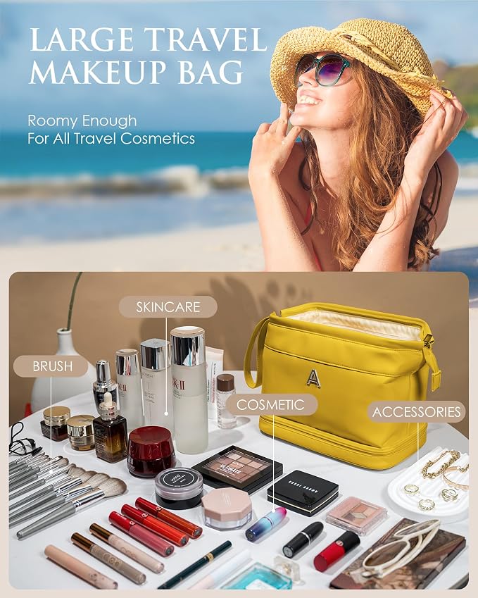 Engagement Gifts for Women, Initial Makeup Bag, Travel Gifts, Personalized Bags - Image 2