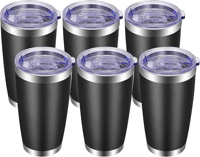 VEGOND 20oz Tumbler with Lid and Straw Stainless Steel Tumbler Cup Bulk Vacuum by VEGOND