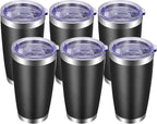 VEGOND 20oz Tumbler with Lid and Straw Stainless Steel Tumbler Cup Bulk Vacuum by VEGOND