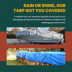 Tarp Cover White Heavy Duty 20 Mill Thick Material, Waterproof 20'X20' Great - Image 6