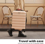 Coolife Luggage 3 Piece Set Suitcase Spinner Hardshell Lightweight TSA Lock - Image 6