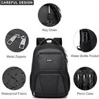 School Backpack for Teen Boys, 15.6 Inch Anti Theft Laptop Bookbag - Image 5