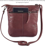 Crossbody Sling Bag for Women Small Real Leather Purse Vintage Travel Crossover - Image 5