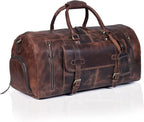 24 Inch Genuine Leather Duffle Bag - Image 2