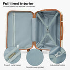 LONG VACATION 3 Piece Carry On Luggage 20 Inch Suitcase - Image 4