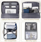 Travel Backpack for Women, Carry On Backpack Flight Approved, Personal Item - Image 5