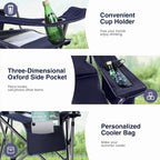 HIGH POINT SPORTS Oversized Camping Folding Chair, Heavy Duty Portable Outdoor - Image 6