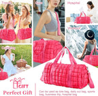 Quilted Travel Duffle Bag Gym Bag - Image 6