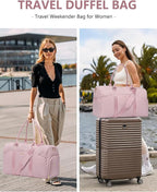 Women Weekender Travel Duffle Bag: Travel Duffel Overnight Bags - Image 8