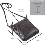 Crossbody Sling Bag for Women Small Real Leather Purse Vintage Travel Crossover - Image 4