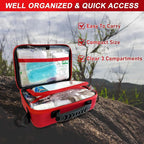 426 Piece Large First Aid Kit, Waterproof Compact Portable Hard Case Emergency - Image 4