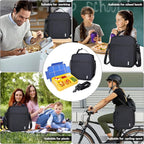 NOL Nylon Waterproof Kids Lunch Bag, Insulated Lunch Bag, Lunch box Cooler - Image 6
