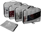5 Set Packing Cubes for Travel Large Suitcase Luggage Organizer Bags Travel - Image 3