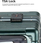 feilario 20in Aluminium Frame PC Hard Shell Spinner Wheels Luggage, Built-In - Image 7