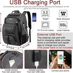TSA Friendly Travel Laptop Backpack 18.4 inch XXXL Gaming Backpack - Image 2