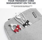 SenseAGE 5 Pack Cord Organizer, Bow Cord Keeper, Cable Organizer USB Holder - Image 3