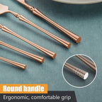 20-Piece Rose Gold Silverware Set - Image 5
