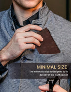 typecase Mens Wallet Card Holder: Pop Up Aluminum Case, Genuine Leather - Image 6