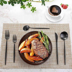 Silverware Set for 8, IBIILII JEFF 40 Pieces Stainless Steel Flatware Set，Matte - Image 6