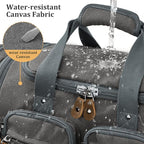 Gonex Canvas Duffle Bag for Travel, Expandable Water Resistant 50L Carry on - Image 2
