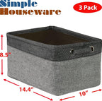 Simple Houseware 14.4" x 10" Fabric Storage Bin - Image 5