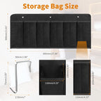 RV Shoe Pockets 6 Large Pockets Heavy Hanging Bedside Storage Organizer - Image 2