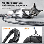 USB C Cable 6.6ft 100W Right Angle Fast Charging Cord, Nylon Braided USB 2.0 - Image 6