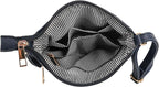 DELUXITY | Crossbody Purse Bag | Functional Multi Pocket Double Zipper Purse | - Image 6