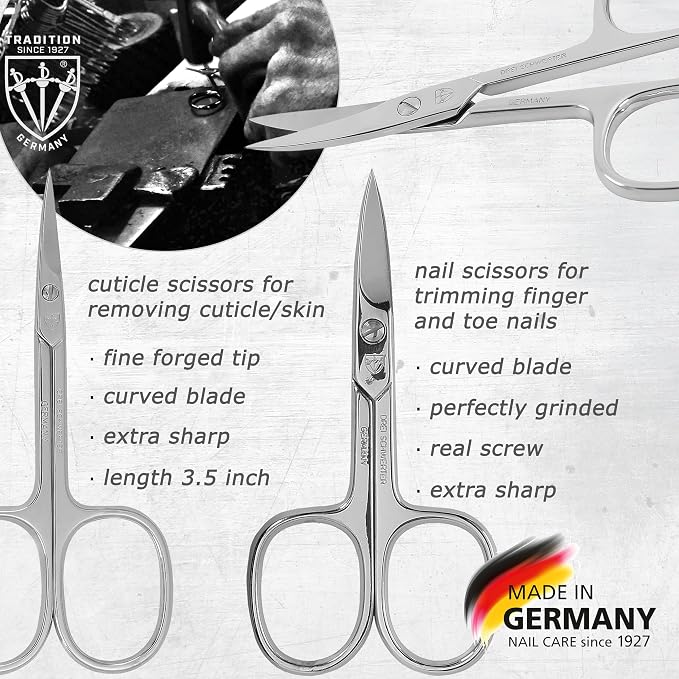 3 Swords Germany – Brand Quality 8 Piece Manicure Pedicure Grooming kit Set - Image 2