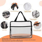 XEWEA Large Small Clear Travel Toiletry Bags - Image 3