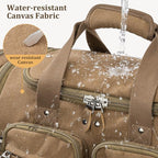 Gonex Canvas Duffle Bag for Travel, Expandable Water Resistant 50L Carry on - Image 2